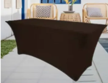 8' Black Spandex Table Cloth rental in Fort Smith Arkansas